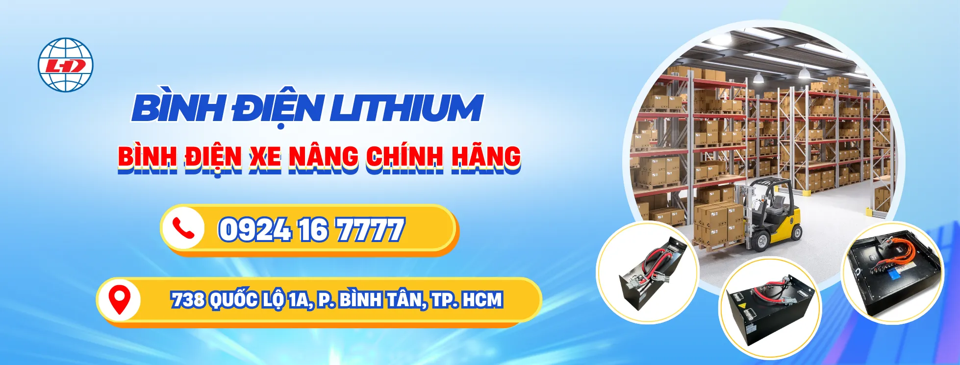 Bình Điện Xe Nâng Lithium
